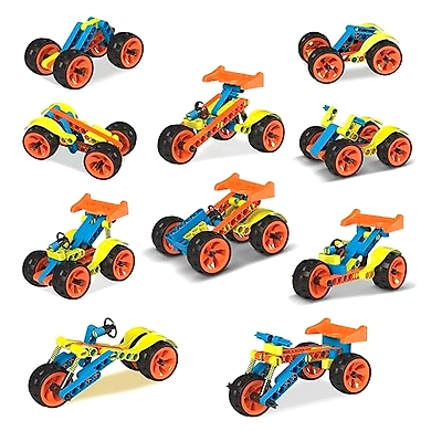 BLIX - Cars - 2, DIY, STEM Educational Toy, Building and Construction Set, for Boys and Girls Age 7+-1