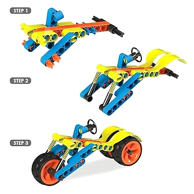 BLIX - Cars - 2, DIY, STEM Educational Toy, Building and Construction Set, for Boys and Girls Age 7+-2