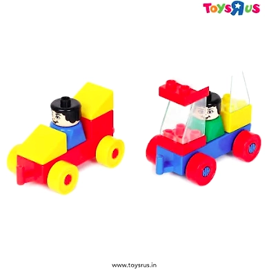 PEACOCK KINDER BLOCKS CAR SET INTERLOCKING PIECES-1