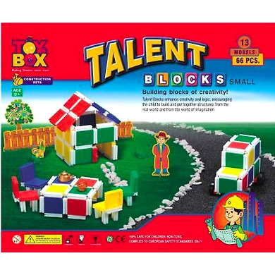 TOYs BOX TALENT BLOCKS SMALL 13 MODELS 66 PCS-8906080992018