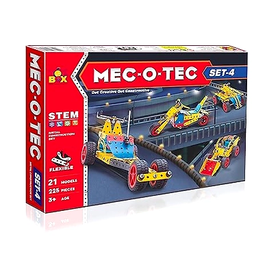Toysbox MEC - O - Tec Set 4 Metal Construction Toy, Building Blocks, Educational Toys for 6+ yrs Boys and Girls-8906080990113