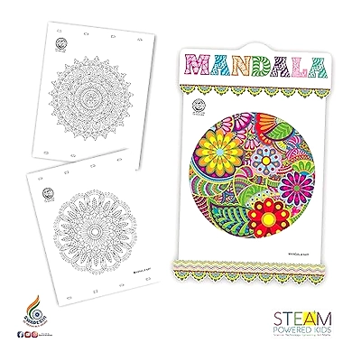 RATNA'S craft material Mandala Art | A Perfect Coloring Kit For All Ages-1