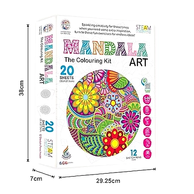 RATNA'S craft material Mandala Art | A Perfect Coloring Kit For All Ages-2