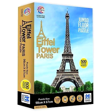 RATNA'S Toy Mall Premium Educational Jumbo Floor Puzzle of Eiffel Tower,Paris of 500 Pieces for Kids  (500 Pieces)-2
