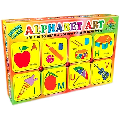 TOY FUN ALPHABET ART FUN TO DRAW &amp; COLOR THEM-8906134770425