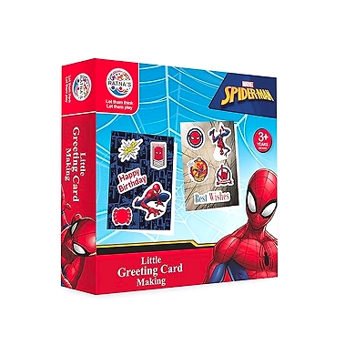 RATNA'S Marvel Little Greeting Card Making Spiderman Themed Art &amp; Craft DIY Kit for Kids-8904114970339