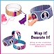RATNA'S Disney Frozen Bracelet Making DIY Kit Using Colourful Tape, String &amp; Buttons for Kids-2-sm