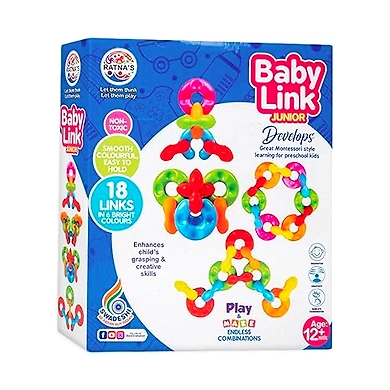 RATNA'S Baby Link Junior | Interlocking Educational Blocks for Kids-8904114993451