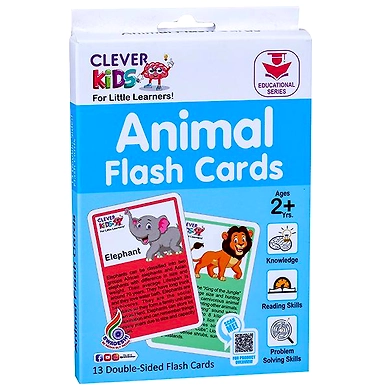Clever Kids Animal Flash Cards-8904114986057