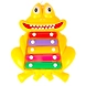 Prime Frog Xyophone Pull Along Toy for Kids | 2 in 1 Musical Xylophone | Safe for Infants | Non Toxic No Batteries BPA Free | Suitable for Kids 2 3 4 Years of Age | Yellow Colour-1-sm