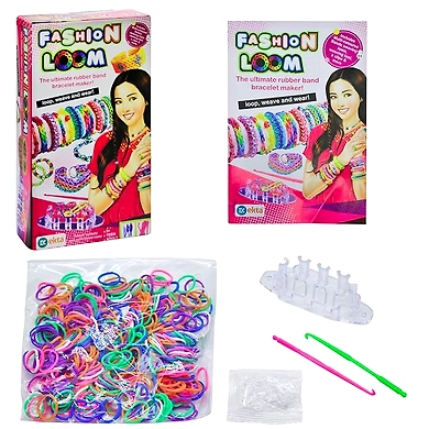 India Ekta Fashion Loom Jr (LW-ET124, Multicolour),Rubber-8906000252611