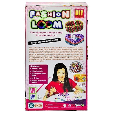 India Ekta Fashion Loom Jr (LW-ET124, Multicolour),Rubber-2