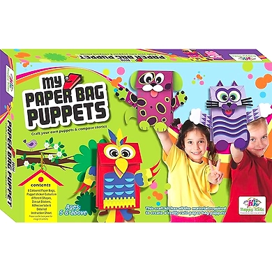 My Paper Bag Puppets -Craft Your own Puppet and Stories for Kids Above 5 Years of Age Both Boys and Girls-111095206