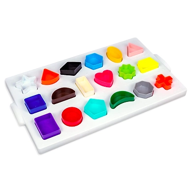 Play Panda Magnetic Puzzles : Circles with 250 Colorful Magnets, Magnetic Board, 100 Puzzles and Display Stand-1