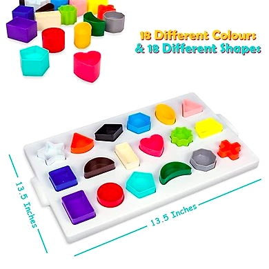 Play Panda Magnetic Puzzles : Circles with 250 Colorful Magnets, Magnetic Board, 100 Puzzles and Display Stand-2
