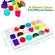 Play Panda Magnetic Puzzles : Circles with 250 Colorful Magnets, Magnetic Board, 100 Puzzles and Display Stand-2-sm