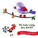 TOY FUN Paper Quilling Bird: Art and Craft for Kids 5 Years and Above-2-sm
