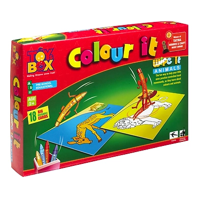TOYS BOX ANIMAL COLOUR IT WIPE IT-8906080990380