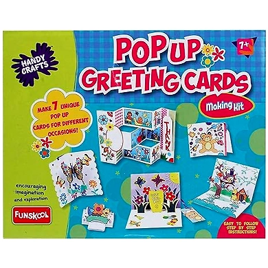 Funskool Handycrafts Pop up Greeting Cards , DIY Greeting Cards , Make Your own 3D Greeting Cards , 7 Years +-8901383960986