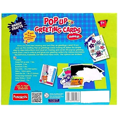 Funskool Handycrafts Pop up Greeting Cards , DIY Greeting Cards , Make Your own 3D Greeting Cards , 7 Years +-1