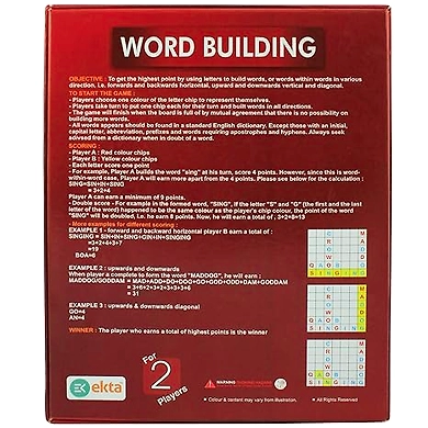 EKTA Word Building Board Game Family Game, for All Ages (Multicolor),Pack of 1, All Ages-3