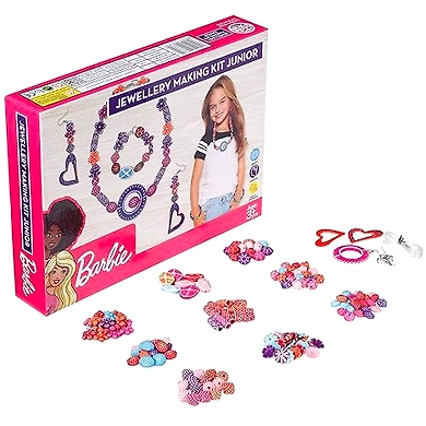 Barbie Jewellery Making KIT Junior for Girls. Make Necklace,EARINGS,Bracelet for Girls-8904114998609