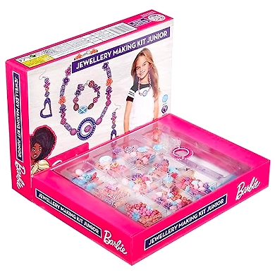 Barbie Jewellery Making KIT Junior for Girls. Make Necklace,EARINGS,Bracelet for Girls-1
