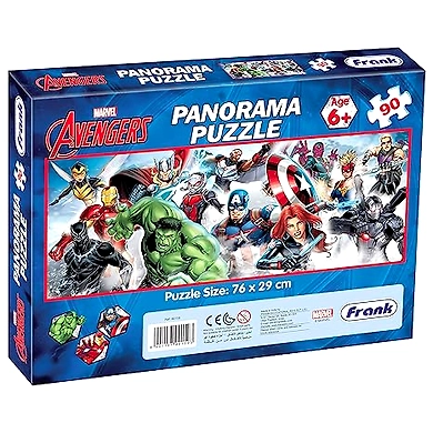 Frank Marvel Avengers 90 Piece Panorama Jigsaw Puzzle for Kids for Age 6 Years Old and Above-2