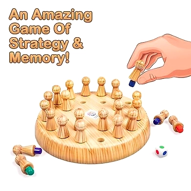 Ratna's Colour Trap Strategy &amp; Memory Game for Kids, Memory Matchstick Chess Game for Boys &amp; Girls Age 3 and Up-1