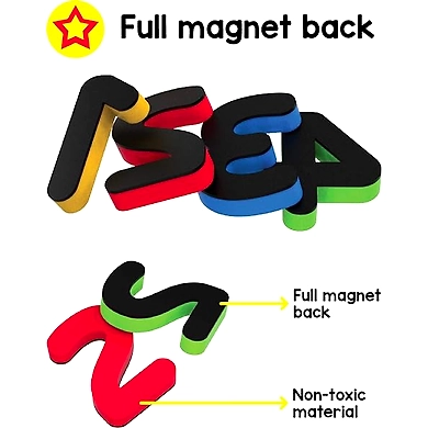 Play Panda Magnetic Learn to Write Numbers - Includes Write and Wipe Magnetic Board, 30 Number Magnets, Dry Erase Sketch Pen and Duster - Simplify Teaching and Learning-2