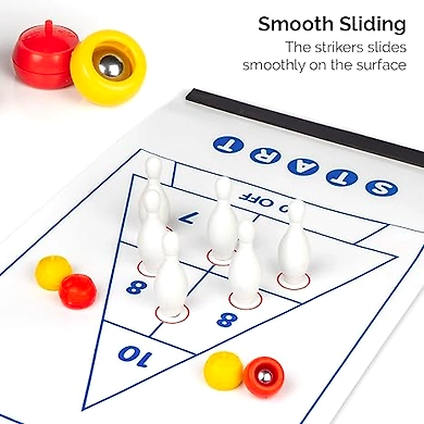 Ratnas Sliding Bowling &amp; Curling Bowling 2in1 Fun Game for Kids 5+-2