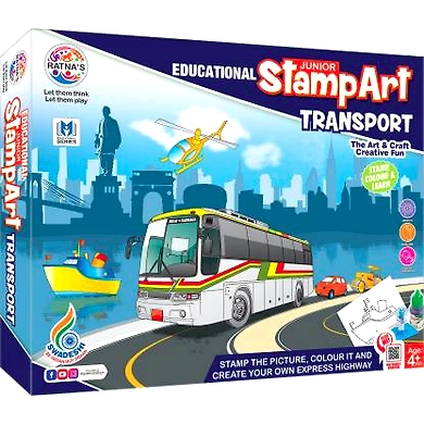 RATNA'S Educational Senior Stamp Art Transport-8904114980062