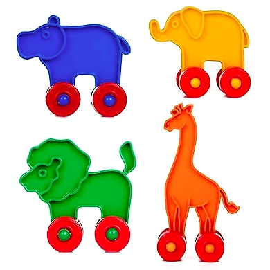 TOY FUN Animal Train Set Building Blocks Set for Kids Age 3 Years and Above-3