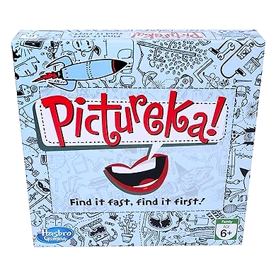Hasbro Gaming Pictureka! Board Game, Fun Board Game for Family and Kids, for Ages 6+, Indoor Classic Board Games &amp; puzzels, Game for 2 or More Players, Christmas Gift for Kids | Xmas Gift-630509889013