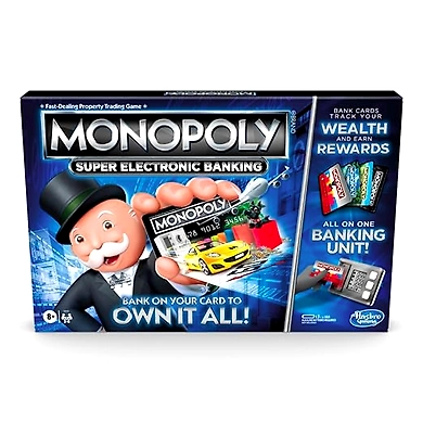 Monopoly Super Electronic Banking Board Game, Cashless Tap Technology, Christmas Board Game for Kids Teens and Adults, Christmas Gift, Strategy Games for Boys &amp; Girls Ages 8+, Best Xmas Gift-2