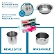 Sunny 21 Pieces Pure Veg Jumbo Kitchen Play Set with Plastic Kitchen Stand &amp; Stainless Steel Utensils | A Perfect Role Play Kitchen Set Toys | Certified as per is 9873, Safe &amp; Durable for Kids-2-sm