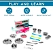 Sunny 21 Pieces Pure Veg Jumbo Kitchen Play Set with Plastic Kitchen Stand &amp; Stainless Steel Utensils | A Perfect Role Play Kitchen Set Toys | Certified as per is 9873, Safe &amp; Durable for Kids-3-sm
