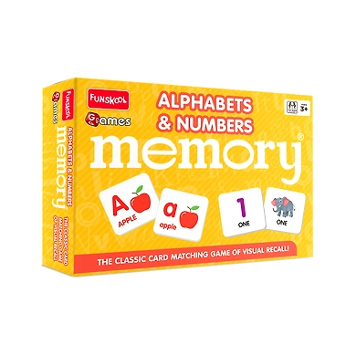 FUNSKOOL MEMORY ALPHABETS AND NUMBERS THE CLASSIC CARD MATCHING GAME-8901383993014
