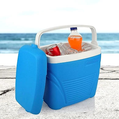 Asian Insulated Chiller Ice Box| Standard Size for Travel Party Bar Ice Cubes | Cold Drinks | Medical Purpose | 20 Litre, Blue-3