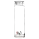 CELLO H2O 500ML GLASS WATER BOTTLE TRANSPARENT WITH TRANSPARENT LID