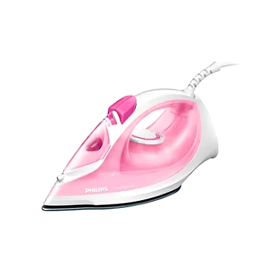 PHILIPS GC1022 STEAM IRON POWERFUL PERFORMANCE 2000W 25g/MIN CONTIUOUS STEAM AND QUICK CALC CLEAN IN PINK-8710103717263