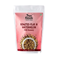 TRUE ELEMENTS FLAX AND WATERMELON SEEDS MIX ROASTED CHILLI ROSEMARY 125GM