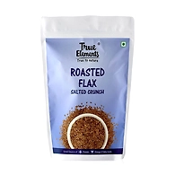 TRUE ELEMENTS ROASTED FLAX SEEDS SALTED CRUNCH 125GM