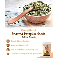 TRUE ELEMENTS ROASTED PUMPKIN SEEDS SALTED CRUNCH 125GM-125 GM