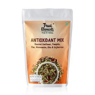 TRUE ELEMENTS PROTEIN MIX,ROASTED PUMPKIN WATERMELON ALMONDS AND SOYA NUTS, VEG PROTEIN SEEDS 250GM