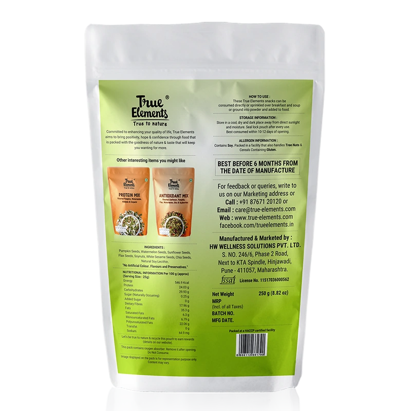 TRUE ELEMENTS 7-IN-1 SUPER SEEDS AND NUT MIX-250 GM-1
