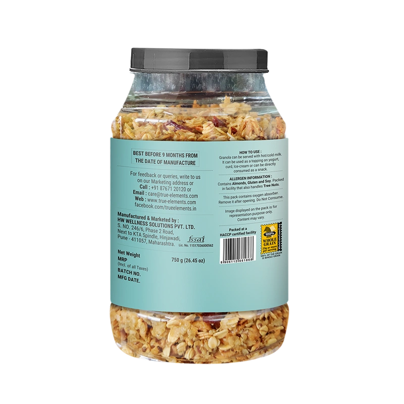 TRUE ELEMENTS MILLET GRANOLA 750GM-750 GM-1