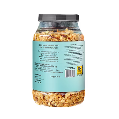 TRUE ELEMENTS MILLET GRANOLA 750GM-750 GM-1