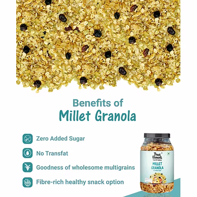 TRUE ELEMENTS MILLET GRANOLA 750GM-750 GM-2