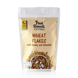TRUE ELEMENTS WHEAT FLAKES HONEY AND ALMONDS 400GM